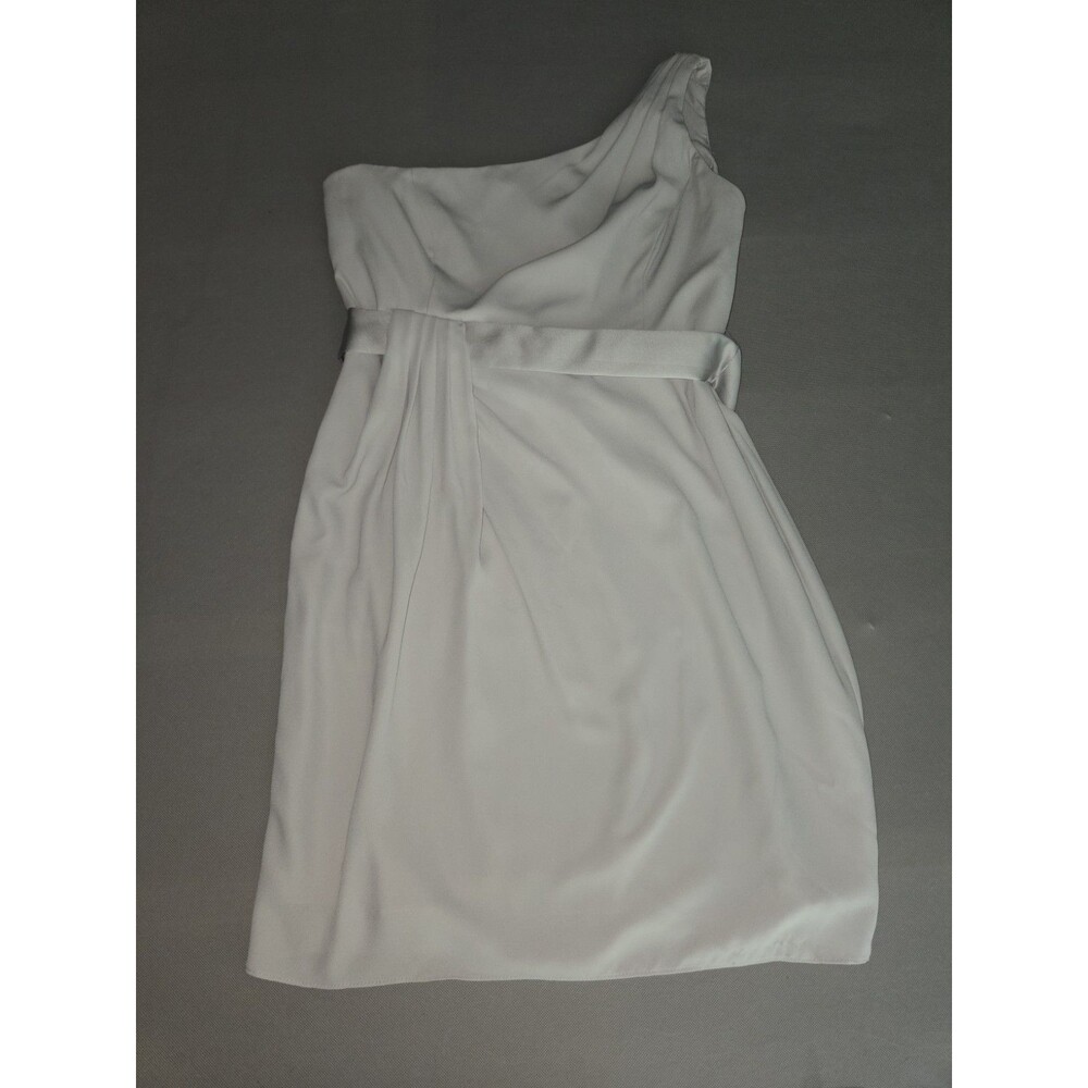 White by Vera Wang One Shoulder Short Dress Size 14 Women Elegant Cocktail Party